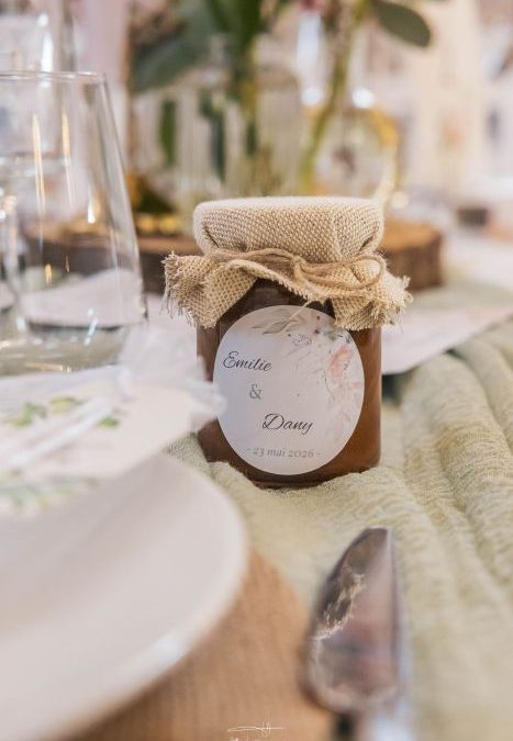 Un cadeau d’invités gourmand et personnalisé pour le grand jour